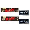 OutonTrip Pack of 2 Raw Premium Black Rolling Papers with 2 OCB filter tip/roach books| Set of 4 view 1