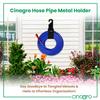 CINAGRO Durable Heavy Duty MS Garden Pipe Stand (Pack of 1 Hang with or Without Wall Mounting, Portable Irrigation Hose Hanger, Garden Pipe Holder Hook (Square Holder, MS Metal) view 2