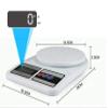 NavaHome Basics Digital Weight Scales (Orange) view 3