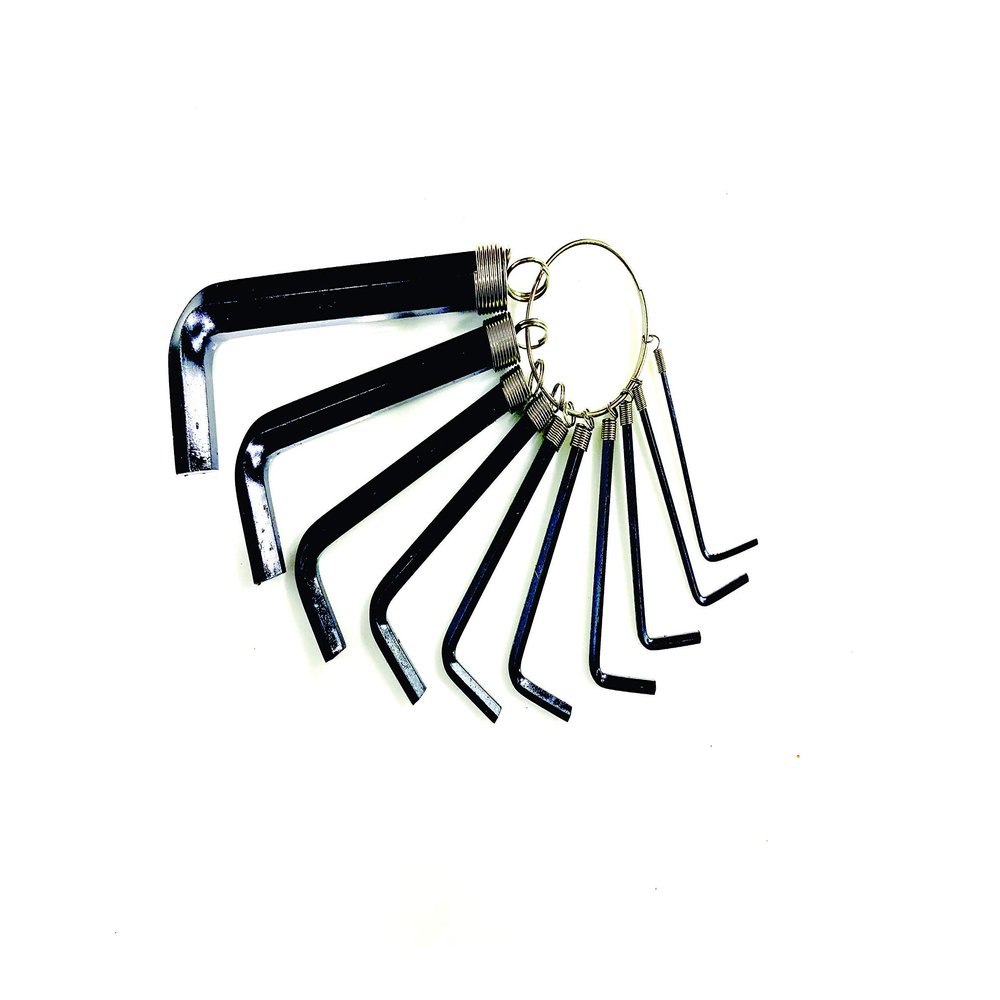 Jon Bhandari Tools Allen Key Set (1.5mm 10mm) | 10pc Metric Hex Key/Wrench Set | L-Shaped Hex Spanner Tool Kit for Bike, Furniture, DIY & Home Use