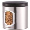 Signoraware Modular Stainless Steel Window Round Container | Airtight & Leakproof Storage Box | Space Saving Design | Ideal for Dry Fruits, Snacks, Pulses & Kitchen Storage (1.8 LTR | Steel) view 1