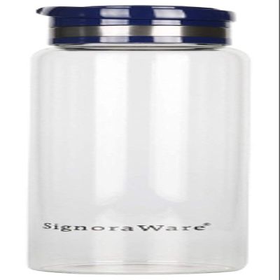 SIGNORA WARE Starlite Borosilicate Glass Water Bottle With Screw Cap | Leak Proof Transparent (550Ml, Set Of 1, Clear)