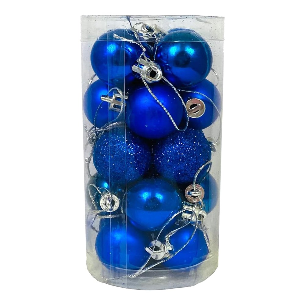 Evisha 20 Christmas Tree Small Balls for Christmas Tree Decoration Hanging Ornaments (Red Golden)
