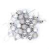Evisha 20 pcs Silver Christmas X-Mass Tree Decoration Balls Hangings Ornaments view 3