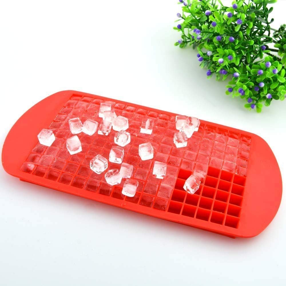 GLIVE (LABEL) Ice Cube Silicone Ice Maker Tiny Ice Cube Trays Chocolate Mold ColorIce Maker Ice Cube Trays Chocolate Mold for Kitchen Bar Party Drinks Silicone Ice Ball Mould, Sphere Tray (2)