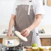 Queenly Waterproof and Oil-Proof Cooking Gown, Kitchen Fashion Home, Kitchen Apron Adult Female (Color : Brown/Khakhi) view 2