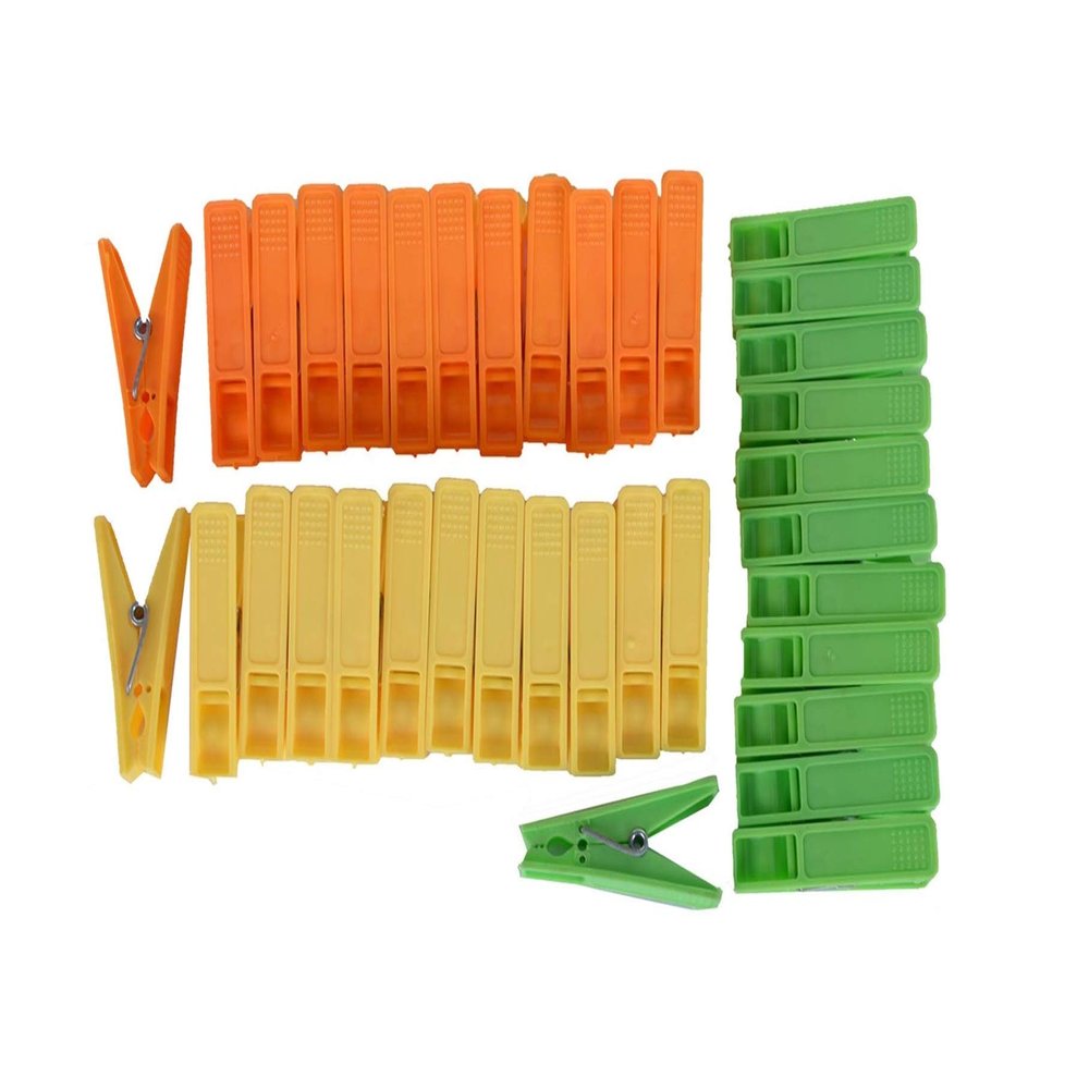 AASHU Super Strong Clip for Clothes Drying Cloth Clips Multicolor - Pack of 72 pcs