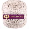 Bright Home Decor 25 Meter 6 mm Natural Cotton Twisted Cord, Macrame Thread Craft view 1
