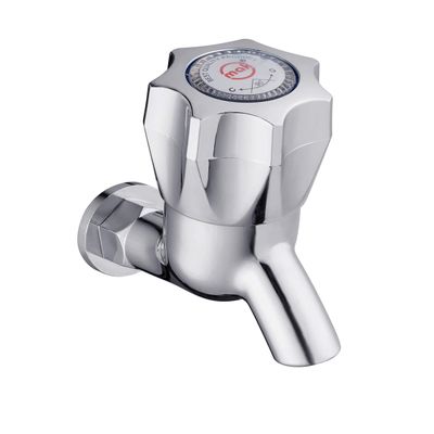 Nixnine Mak ABS Plastic Water Tap for Kitchen, Bathroom Wash Basins, Pack of 5, (C P Finish))