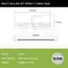 Lipka Stainless Steel Multi Deluxe Jet Spray with Heavy PVC Hose - 1 Meter view 2