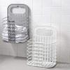 VENJA (LABEL) Multifunctional Fordable Dirty Hamper Basket Toiletry Organization, Washing Bin for Bathroom Bedroom Dirty Clothes Bathroom Hanging Mesh Laundry view 3