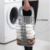 VENJA (LABEL) Multifunctional Fordable Dirty Hamper Basket Toiletry Organization, Washing Bin for Bathroom Bedroom Dirty Clothes Bathroom Hanging Mesh Laundry view 4