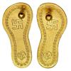 Takshila Gems Goddess Lakshmi Charan Paduka in Asthadhatu Blessed and Energized Lakshmi Khadau view 1