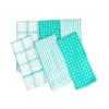 Pixel Home 6 Pieces Cotton 250 GSM Multi-Purpose Terry and Waffle Dish Cloths Kitchen Wiping Cleaning Towel (Set of 6, Multicolor) (Pink) (Green) view 1