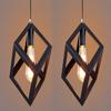 Vrct (Pack of 2) AC 110V Metal Square Cube Ceiling Light (Black, 60W)-(Bulb not Included) view 1