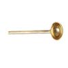 Adipin Pure Brass Ladle, Cooking and Serving Spoon, Karchi, Heavy Guage Brass Ladle.(12 Inchs) view 2