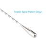 NJ Teardrop Twisted Design Bar Spoon, Cocktail Mixing Spoon, Long Handle Stirring Spoon, Stainless Steel Spiral Pattern Spoon, Gift Bar Cocktail Shaker Spoon 12 Inches - 01 Pc. view 3