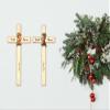 Incredible Gifts India Engraved Wooden Boy & Girl Faith Cross for Christmas (Set of 2, 8x4in) view 4