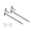 Volo Adjustable Stainless Steel F Type Glass Shelf Bracket Square 6 Inches for 6mm/ 8mm/ 10mm/ 12mm Glass-Pack of 6 Pieces view 1