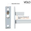 Volo Adjustable Stainless Steel F Type Glass Shelf Bracket Square 6 Inches for 6mm/ 8mm/ 10mm/ 12mm Glass-Pack of 6 Pieces view 3
