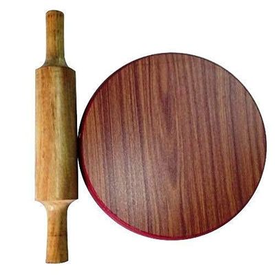SAMEER SALES Handcrafted Wooden Chakla Roti makers (wooden chakla 9inch set)