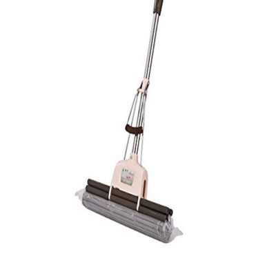 Twiclo PVA Stainless Steel Telescopic Handle Mop with Super Absorbent Sponge Head (92x27x6 cm, Multicolour)