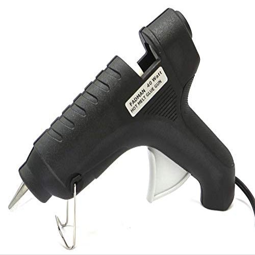 Black 40W 40 Watt Glue Gun With Hot Melt Glue Sticks