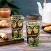 KOLOROBIA Tropical Rain Forest World Toucan Inspired Chai Glass/Tea Glass, Flame Proof, Microwave & Dishwasher Safe | for Daily Use & Gifting, 200 ML (Set of 2) view 1