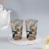 KOLOROBIA Charismatic Peacock Chai Glass/Tea Glass, Flame Proof, Microwave & Dishwasher Safe | for Daily Use & Gifting, 200 ML (Set of 2) view 2