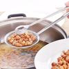 Food Tong Stainless Steel Strainer Kitchen Filter Mesh Spoon Fried Food Oil Strainer Clip Filter Spoon 28 * 10cm-Silver view 3