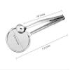 Food Tong Stainless Steel Strainer Kitchen Filter Mesh Spoon Fried Food Oil Strainer Clip Filter Spoon 28 * 10cm-Silver view 4