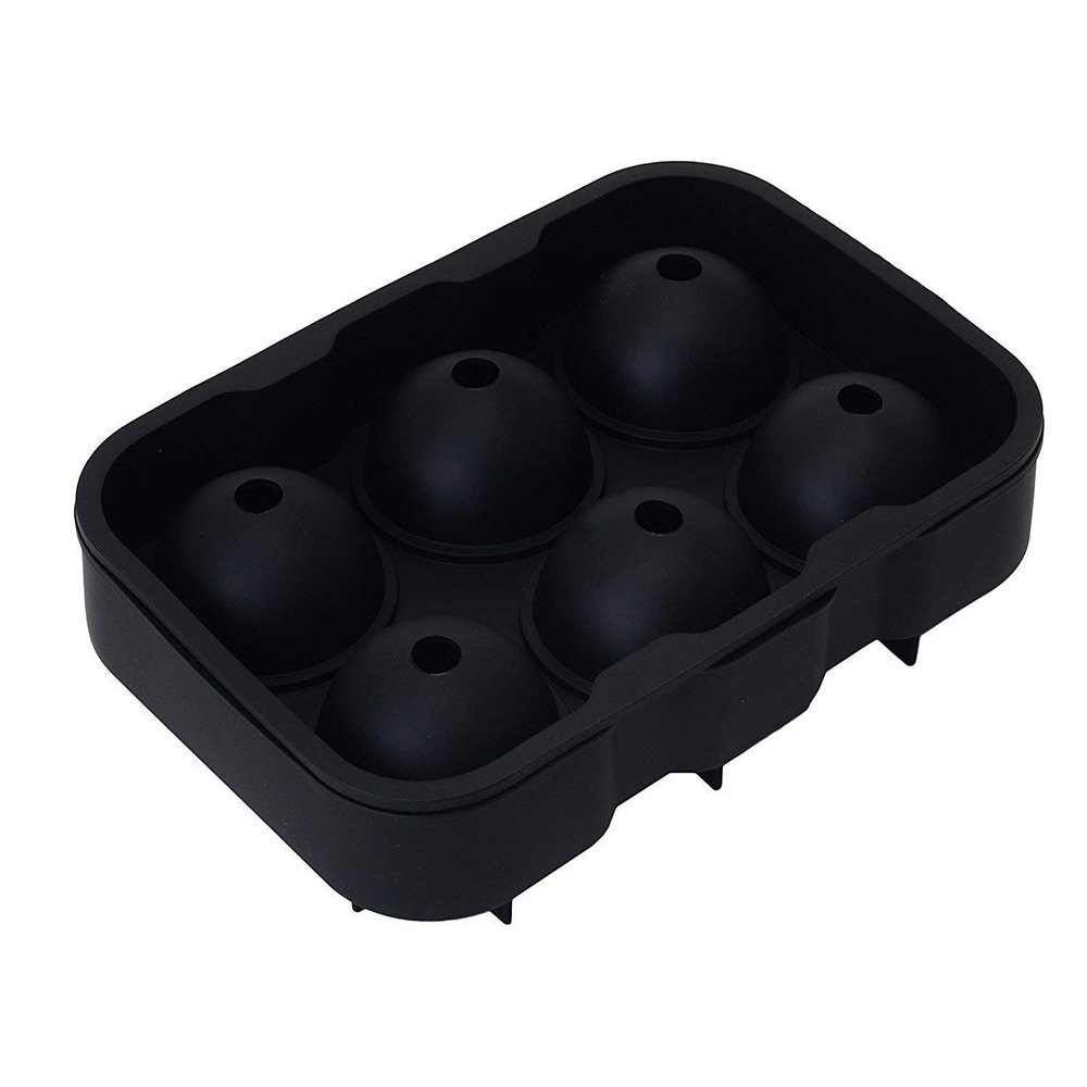 Smitex Ice Ball Mold - Whiskey Ice Ball Maker - Round Ice Tray Molds 6 X 4.5cm Round Ice Ball Spheres