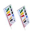FIRST CLICK Art 16 Deep Wells Kalakar Medium Coloring White Palette with Painting Brush [Size 10.5cm X 19cm] Set of 2 Pallete view 4