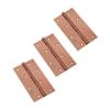 Atlantic Door Butt Hinges 5 Inch x 14 Gauge/2 MM Thickness, Premium Stainless Steel Welded Head, Rose Gold Finish, Pack of 3 Pcs view 1