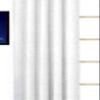 Home Ready Polyresin Grommet, Rod Pocket Door Curtain, 5 Feet, White, Pack of 2 view 2