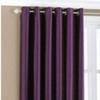 Home Ready Polyresin Grommet, Rod Pocket Door Curtain, 5 Feet, Wine, Pack of 2 view 2