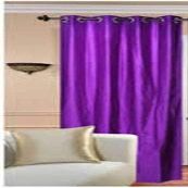 Home Ready Polyresin Grommet, Rod Pocket Door Curtain, 10 Feet, Purple, Pack of 1