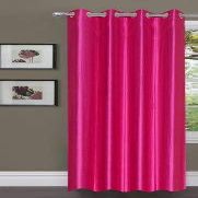 Home Ready Polyresin Grommet, Rod Pocket Door Curtain, 10 Feet, Pink, Pack of 1