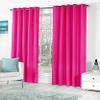 Home Ready Polyresin Grommet, Rod Pocket Door Curtain, 5 Feet, Pink, Pack of 2 view 1