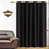 Home Ready Polyresin Grommet, Rod Pocket Door Curtain, 10 Feet, Black, Pack of 1 view 1