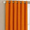 Home Ready Polyresin Grommet, Rod Pocket Door Curtain, 10 Feet, Orange, Pack of 1 view 2