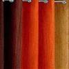 Home Ready Polyresin Grommet, Rod Pocket Door Curtain, 5 Feet, Orange, Pack of 2 view 2