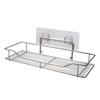 Killerzone VIHAX Self Adhesive Bathroom Shelf Rack | Stainless Steel Wall Mount Shower Caddy with Magic Sticker | No Drilling, Rustproof Storage Rack for Bathroom & Kitchen (1 Shelf, Silver Chrome) view 1