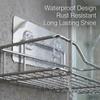 Killerzone VIHAX Self Adhesive Bathroom Shelf Rack | Stainless Steel Wall Mount Shower Caddy with Magic Sticker | No Drilling, Rustproof Storage Rack for Bathroom & Kitchen (1 Shelf, Silver Chrome) view 4