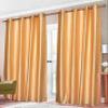 Home Ready Polyresin Grommet, Rod Pocket Door Curtain, 5 Feet, Gold, Pack of 2 view 1