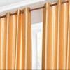 Home Ready Polyresin Grommet, Rod Pocket Door Curtain, 5 Feet, Gold, Pack of 2 view 2