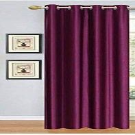 Home Ready Polyresin Grommet, Rod Pocket Door Curtain, 10 Feet, Wine, Pack of 1