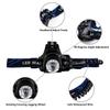 Smitex High Power 18650 Headlamp 1800LM CREE XM-L T6 LED Hunting Bicycle Camping Head Torch Light with Batteries (Black) view 3