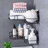 Vruta Multipurpose Kitchen Bathroom Shelf Wall Holder Storage Rack Super Adhesive Bathroom Shower Organizer Rack Shelf Bathroom Shelves & Kitchen Storage Basket Organizer (Fine, Set 3) view 1