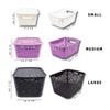 Cutting EDGE Turkish Basket (1 x Medium, 2 x Small) with Lid for Storage Baskets For Fruit Vegetable Bathroom Stationary Home Basket with Handle (Brown) view 4